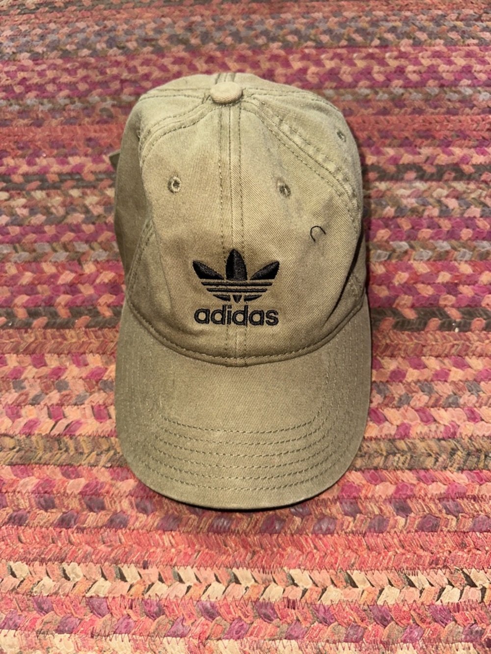 ADIDAS ARMY GREEN BASEBALL HAT